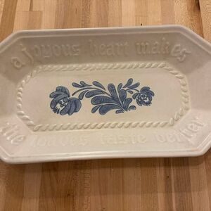 Pfaltzgraff Yorktowne Stoneware Bread Platter
